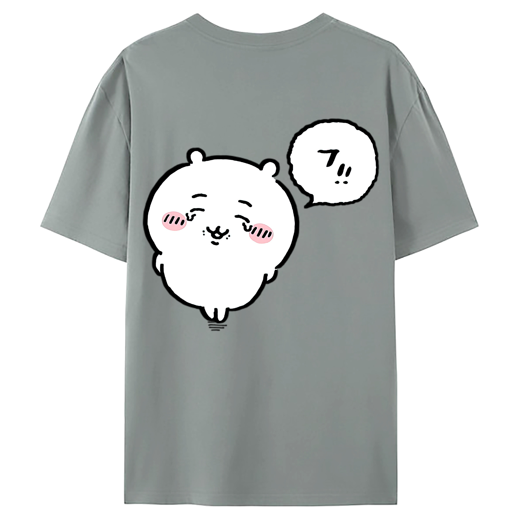 （画像用） ちいかわ ちいかわ Chii-kawa chiikawa 綿100％ メンズ半袖Tシャツ（バックプリント） 通気性